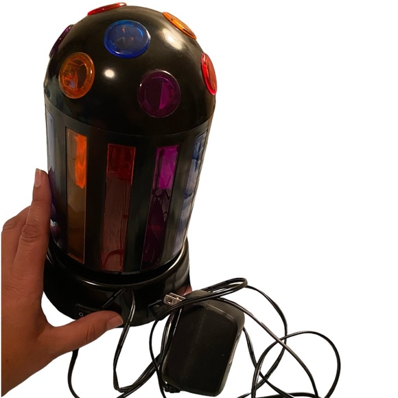 Disco party light approximately 9-in height. On-of switch with cord. No box. GUC - Picture 3 of 7